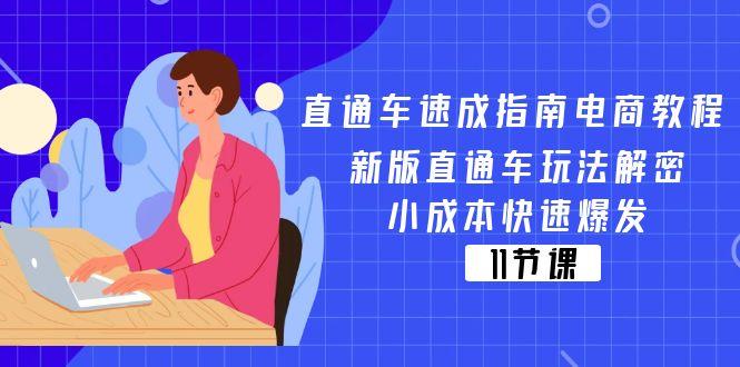 直通车 速成指南电商教程：新版直通车玩法解密，小成本快速爆发(11节网赚项目-副业赚钱-互联网创业-资源整合羊师傅网赚