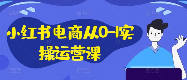 小红书电商从0-1实操运营课，小红书手机实操小红书/IP和私域课/小红书电商电脑实操板块等网赚项目-副业赚钱-互联网创业-资源整合羊师傅网赚