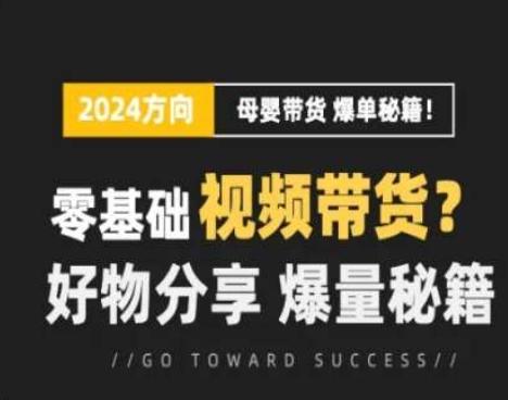 短视频母婴赛道实操流量训练营，零基础视频带货，好物分享，爆量秘籍网赚项目-副业赚钱-互联网创业-资源整合羊师傅网赚