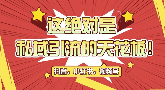 最新首发全平台引流玩法，公域引流私域玩法，轻松获客500+，附引流脚本，克隆截流自热玩法【揭秘】网赚项目-副业赚钱-互联网创业-资源整合羊师傅网赚