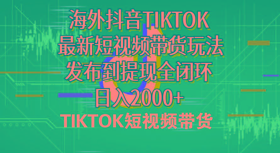 海外短视频带货，最新短视频带货玩法发布到提现全闭环，日入2000+网赚项目-副业赚钱-互联网创业-资源整合羊师傅网赚