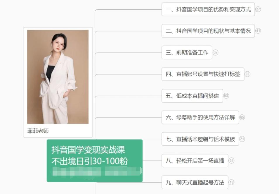 抖音国学变现项目：不出境日引30-100粉实战课程网赚项目-副业赚钱-互联网创业-资源整合羊师傅网赚