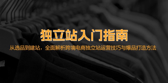 独立站入门指南：从选品到建站，全面解析跨境电商独立站运营技巧与爆品…网赚项目-副业赚钱-互联网创业-资源整合羊师傅网赚