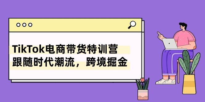 TikTok电商带货特训营，跟随时代潮流，跨境掘金(8节课网赚项目-副业赚钱-互联网创业-资源整合羊师傅网赚