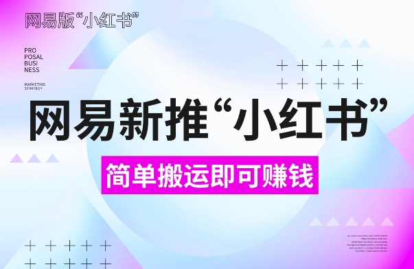 网易官方新推“小红书”，搬运即有收益，新手小白千万别错过(附详细教程)【揭秘】网赚项目-副业赚钱-互联网创业-资源整合羊师傅网赚