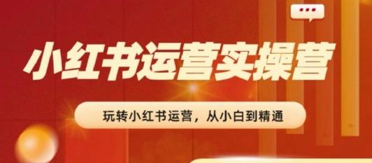 2024小红书运营实操营，​从入门到精通，完成从0~1~100网赚项目-副业赚钱-互联网创业-资源整合羊师傅网赚