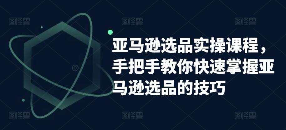 亚马逊选品实操课程，手把手教你快速掌握亚马逊选品的技巧网赚项目-副业赚钱-互联网创业-资源整合羊师傅网赚